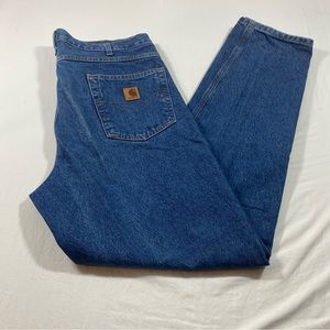 Carhartt Jeans Men 36-34  Work Jeans Straight Leg jeans bleached distressed